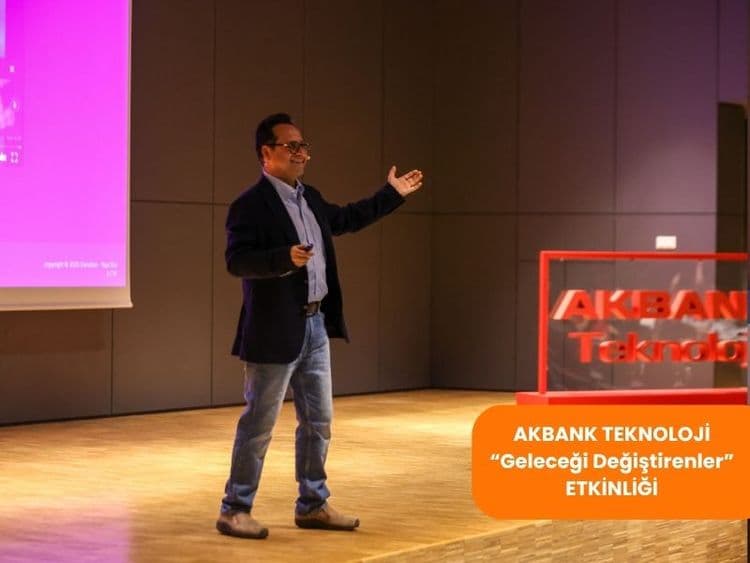 Kurucumuz Naci Dai, "AI at Work" Sunumu için Akbank Teknoloji'deydi